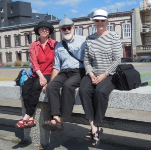 Normandie: Fécamp: Kathleen, Dick, Susan